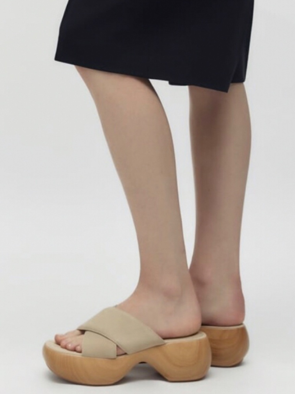 Zara Sand Brown Split Suede Sandals 39 - Picture 2 of 11